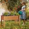 Tangkula Raised Garden Bed Elevated Fir Wood Planter Box w/ Drain Hole Garden Planter - 2 of 4