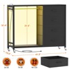 Aheaplus Dressers with Clothes Rack, Charging Station and Led Light, 4 Drawers Dresser for Bedroom - 2 of 4