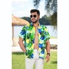 HAPPY BAY Men's Hawaiian Shirt Pocket Collar Summer Beach Shirts for Men - 3 of 4