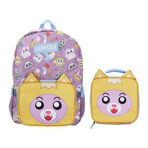 Lanky Box 2-Piece 16” Backpack & Lunch Box Set For School And Travel - 1 of 4