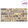 VidaXL 3D Wall Panels with Multicolor Brick Design 10 pcs EPS - 3 of 4