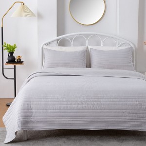 Market & Place Ultra Soft Lightweight Microfiber Quilt Set - 1 of 4