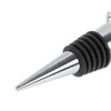 Unique Bargains Christmas Pine Cone Bottle Stopper Aluminum Alloy TPR Silver Tone Black 1 Pc - 3 of 3