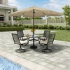 Clihome 8 Ft. x 10 Ft.Outdoor Patio Cantileve Square Umbrella with Crank Lift,Waterproof and Fade-Resistant Skirted Canopy,Without Base - 3 of 4