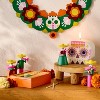Día de Muertos Calavera Sculpted Candle White - 2 of 3