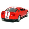 KiNSMART 2007 Ford Shelby GT500 Red with Racing Stripes 1:38 Scale 5 Inch Die Cast Metal Model Toy Muscle Car - 2 of 4