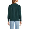 Lands' End Women's Satin Popover Shirt - 2 of 3