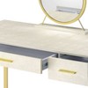 50" Myles Vanity Table Antique White and Champagne Finish - Acme Furniture - 3 of 4