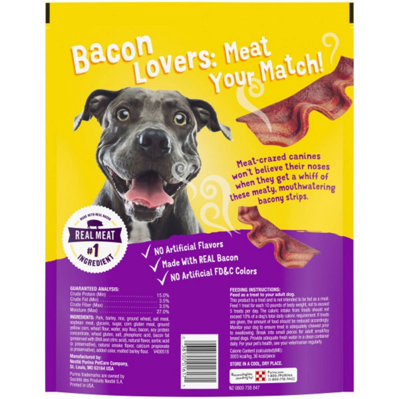 Purina Beggin' Strips Dog Training Treats with Bacon Chewy Dog Treats, 3 of 11
