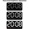 WhizMax 8" Led Digital Wall Clock with with Temperature Date, Green Light - 2 of 4