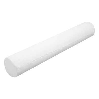 AllSett Health® Ergonomic Memory Foam XXL Cylinder Bolster Body Pillow with Removable Washable Cover in White