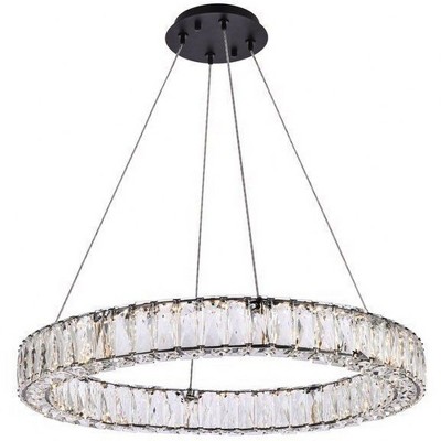 Elegant Lighting Monroe 1 - Light Pendant in  Black