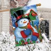 Briarwood Lane House Flag 40x28 For Outdoor Snowman and Cardinals Winter For Winter House Flag - 4 of 4