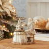 Christmas Santa with Paint Brush 6.5 Inch Height Resin Figurine Set of 2 for Festive Home Décor by Melrose - 2 of 3