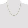 Black Bow Jewelry 1.3mm 14k Yellow Gold Diamond Cut Singapore Chain Necklace - 2 of 4
