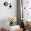 Hendrix 10.25" Wall Sconce - SCN4034 - Oil Rub Bronze/Brass - Safavieh - 2 of 4
