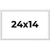 PosterPalooza | Textured White Picture Frame - UV Acrylic, Backing Board, Hanging Hardware Included - 2 of 4