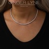 Tennis Necklace for Women Sterling Silver 3mm or 5mm Cubic Zirconia 16 or 18" Lengths by Ginger Lyne - 3 of 4