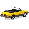 Saab 900 Turbo Convertible Yellow with Tarmac Cards "Global64" Series 1/64 Diecast Model Car by Tarmac Works - 2 of 3