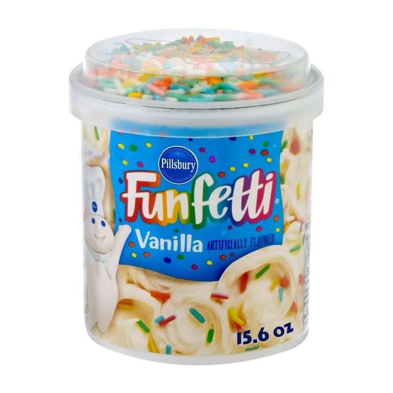 Pillsbury Funfetti Vanilla Flavored Frosting - 15.6oz, 1 of 14