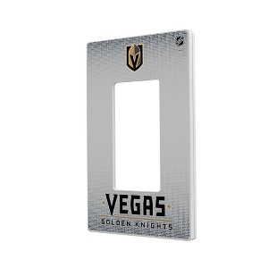 NHL Western Conference Teams Linen Hidden-Screw Light Switch Plate for Single Rocker - 1 of 4