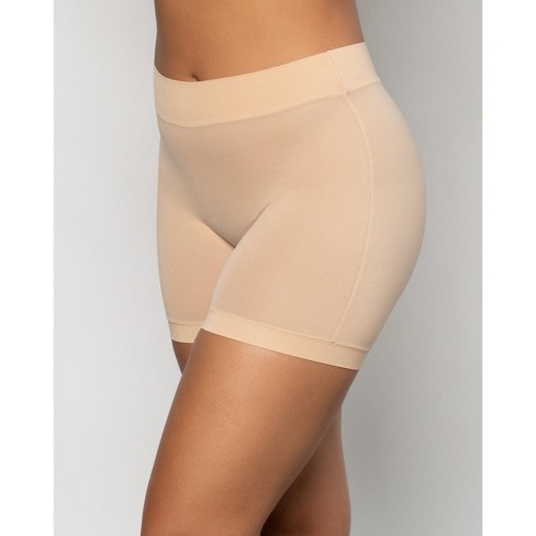 Curvy Couture Women's Slip Short Panty Champagne Nude 2x/3x : Target