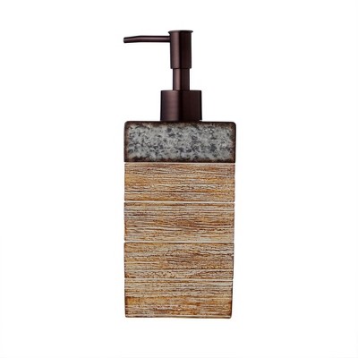 SKL Home Farmhouse Crate Soap Dispenser - Natural 7.76x2.04x3.01