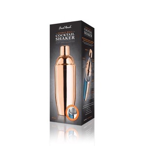 Final Touch Cocktail Shaker with Strainer, 18 oz Stainless Steel, Copper - 1 of 1