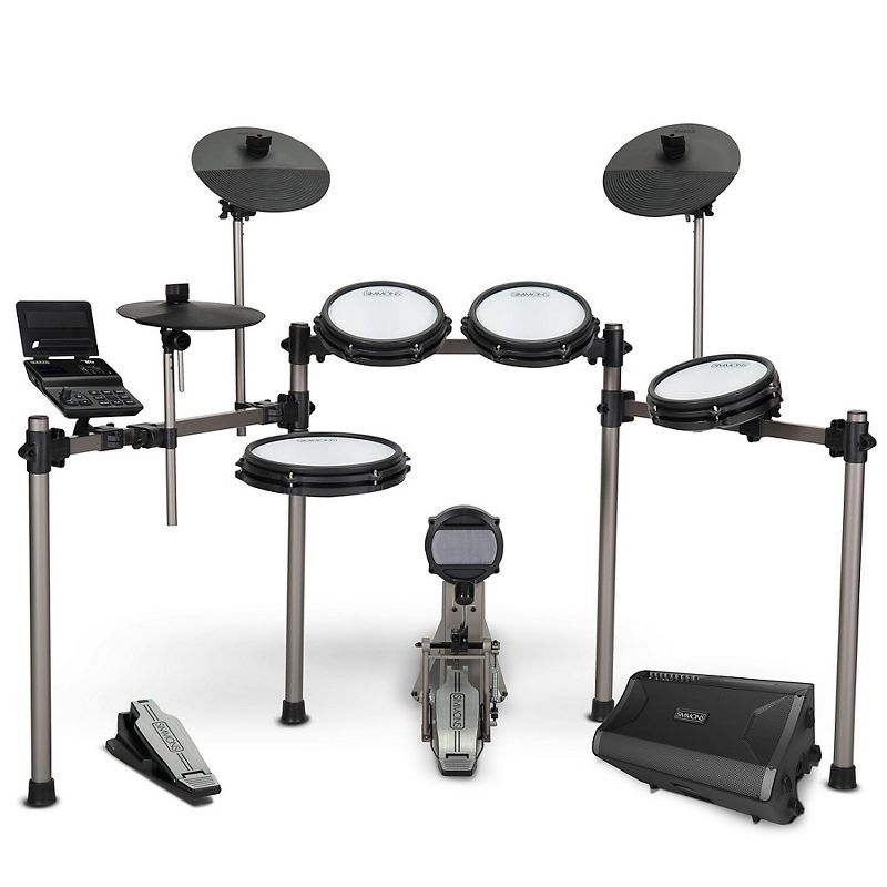 Simmons Titan 50 Electronic Drum Kit With Mesh Pads, Bluetooth and DA2112 Drum Amp, 1 of 7
