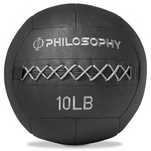 Philosophy Gym Wall Ball - Soft Shell Weighted Medicine Ball with Non-Slip Grip - 1 of 4