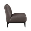Top Grain Leather Upholstery Solid Wood Accent Chair with Attached Cushions, High-Density Foam Seat and Durable Frame - 3 of 4