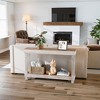 SMARTSTANDARD 46 in. x 10 in. x 28 in. Solid Wood Console Table - 3 of 4