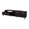 69.3" Particle Board 2-Shelf Entertainment Center with Open Storage and 2 Side Cabinets for Living Room and Bedroom - 3 of 4