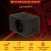 QPower QBOMB, Single 10" Tough Vented Shallow Ported Car Audio Subwoofer Box Enclosure with 1.4 Cubic Feet of Air Space, Black - 2 of 4