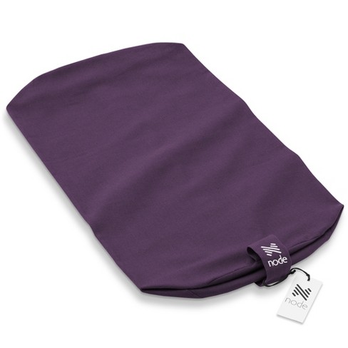 Gaiam Yoga Bolster Rectangular Meditation Pillow, Purple, Blocks