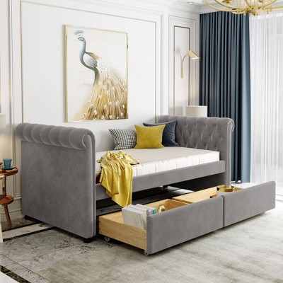 Twin Size Upholstered daybed-ModernLuxe