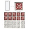 Unique Bargains PVC Tile Stickers 3.94"x3.94" Wine Red Khaki 24 Pcs - 3 of 4