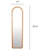 COZAYH Arched Full Length Mirror with Stand, Solid Wood Frame, 59.5 x 16 Inch - 2 of 4