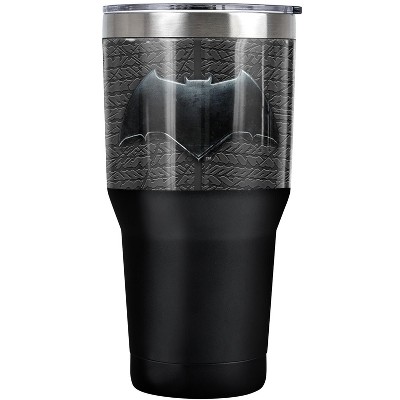 Justice League Batman Logo Steel Tumbler 30oz Coffee Travel Mug