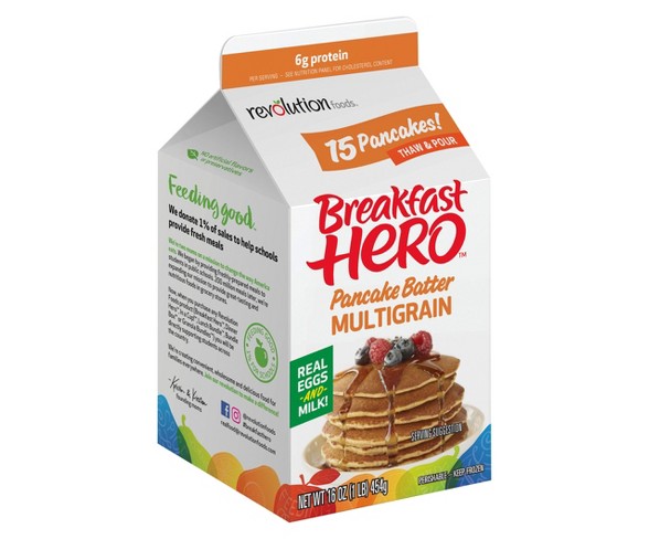 Breakfast Hero Frozen Multigrain Pancake Batter - 16oz