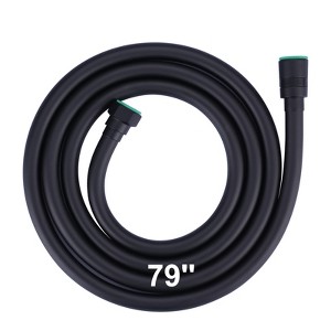 WOWOW PVC 63 in. Shower Head Hose in Matte Black - 1 of 4