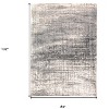 Gray and White Abstract Non Skid Area Rug - 3 of 4