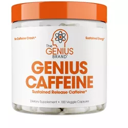 Genius Caffeine Sustained Energy Capsules - The Genius Brand