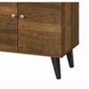 Sapphtopaz Modern TV Stand for TVs Up to 59" with 2 Storage Shelves Entryway Table with Storage Cabinet Wood TV Console for Living Room - 3 of 4