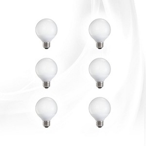 Impressions Vanity Frosted LED Globe Bulbs, Dimmable (Cool White, 6W) - 1 of 1