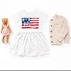 The Juniper Shop USA Flag Coquette Infant Dress - 12M - White Spot - 3 of 4