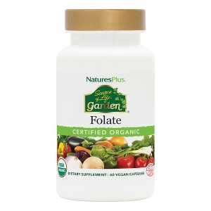 Source Of Life Garden-Certified Organic-Folate by Nature's Plus  -  60 Vegan Capsule - 1 of 3