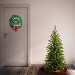 National Tree Company 4' Unlit Kingswood Fir Pencil Slim Hinged Artificial Christmas Tree with 269 Tips - 1 of 4