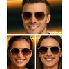 grinderPUNCH Retro Sunglasses for Women Men, UV400 Protection Lens and Lightweight (Black Gradiant) - 2 of 4