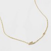14K Gold Dipped Cubic Zirconia Initial Necklace - A New Day™ - 4 of 4